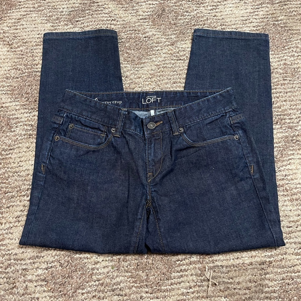 Ann Taylor Loft Curvy Crop Ankle Jeans - Picture 4 of 6